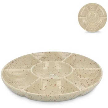 Sagaform Ditte Keramische Ronde Serveerschaal 26cm beige Sagaform Ditte Keramische Ronde Serveerschaal 26cm beige
