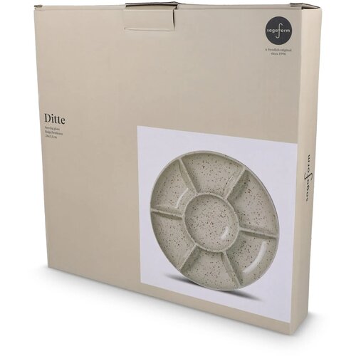 Sagaform Ditte Keramische Ronde Serveerschaal 26cm beige