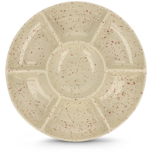 Sagaform Ditte Keramische Ronde Serveerschaal 26cm beige