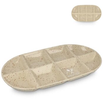 Sagaform Ditte Keramische Serveerschaal 36x20cm beige Sagaform Ditte Keramische Serveerschaal 36x20cm beige