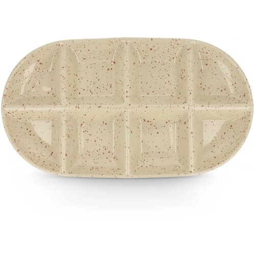 Sagaform Ditte Keramische Serveerschaal 36x20cm beige