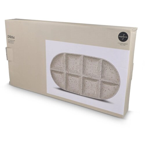 Sagaform Ditte Keramische Serveerschaal 36x20cm beige