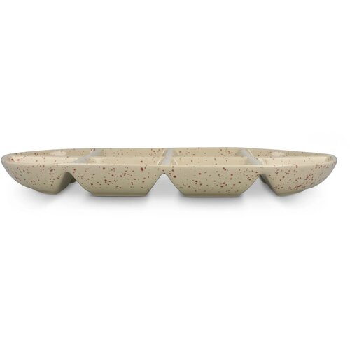 Sagaform Ditte Keramische Serveerschaal 36x20cm beige