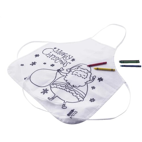 Julfar Cook Kleurend Kerstschort Voor Kinderen Wit