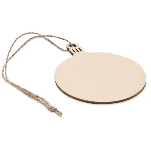 Boomhanger kerstbal Baly hout