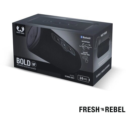  1RB7400 I Fresh 'n Rebel Bold M2 Waterbestendige Bluetooth Speaker donker gun metal