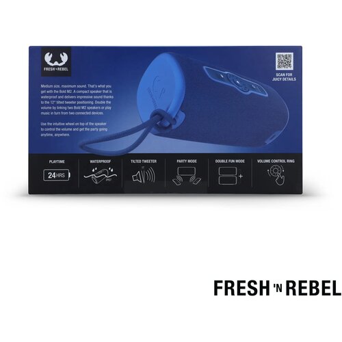  1RB7400 I Fresh 'n Rebel Bold M2 Waterbestendige Bluetooth Speaker blauw