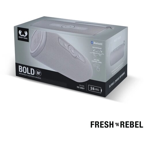  1RB7400 I Fresh 'n Rebel Bold M2 Waterbestendige Bluetooth Speaker licht grijs