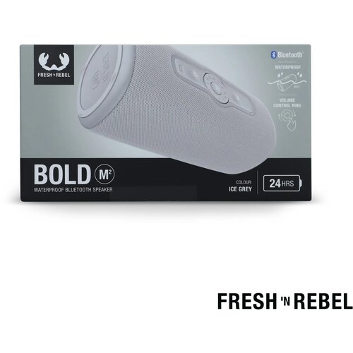  1RB7400 I Fresh 'n Rebel Bold M2 Waterbestendige Bluetooth Speaker licht grijs