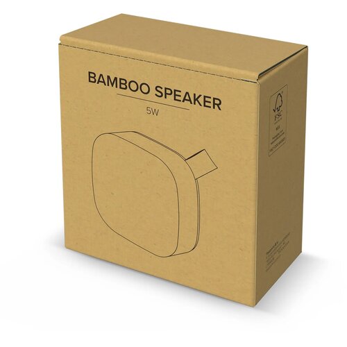 Bamboe draadloze luidspreker 5W natuur