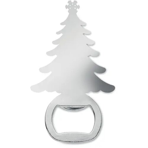 Flesopener kerstpatroon Notle mat zilver