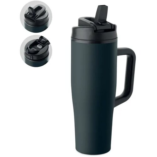 Dubbelwandige beker 900ml Atlanta marineblauw
