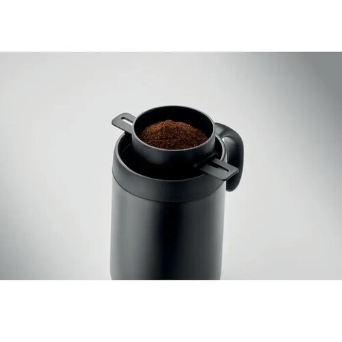 Dubbelwandige mok koffiefilter Cafetito zwart