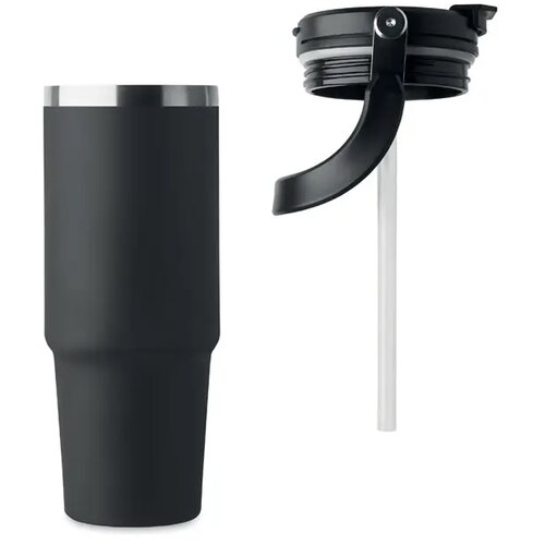 Dubbelwandige beker 850ml Suma hand zwart
