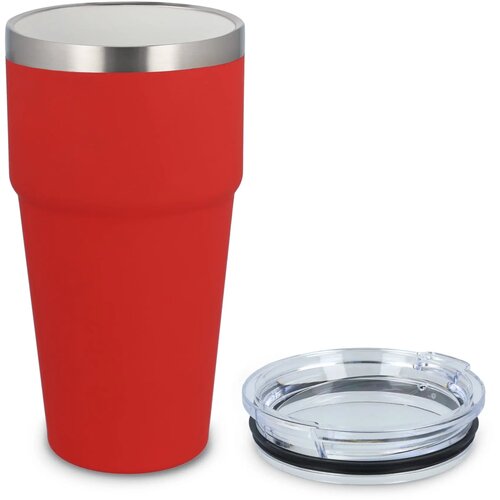 T-ceramic soft touch auto mok 500ml rood