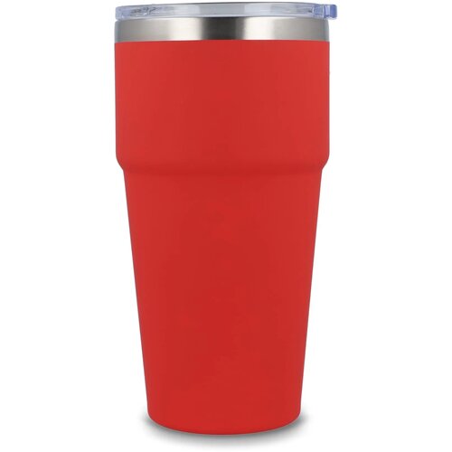 T-ceramic soft touch auto mok 500ml rood