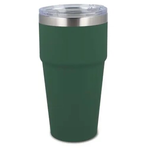 T-ceramic soft touch auto mok 500ml olijfgroen