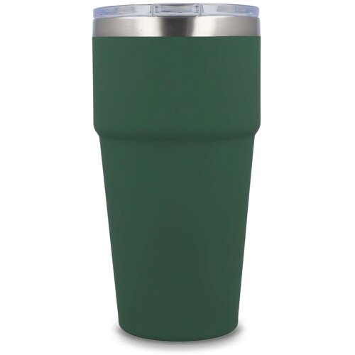 T-ceramic soft touch auto mok 500ml olijfgroen
