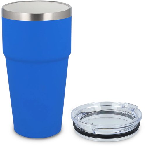 T-ceramic soft touch auto mok 500ml blauw