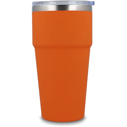 T-ceramic soft touch auto mok 500ml oranje