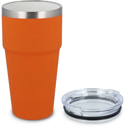 T-ceramic soft touch auto mok 500ml oranje