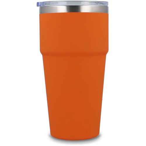 T-ceramic soft touch auto mok 500ml oranje