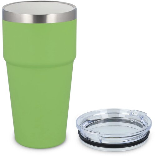 T-ceramic soft touch auto mok 500ml lichtgroen