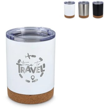 T-ceramic thermomok met deksel Lena 350ml zilver T-ceramic thermomok met deksel Lena 350ml zilver