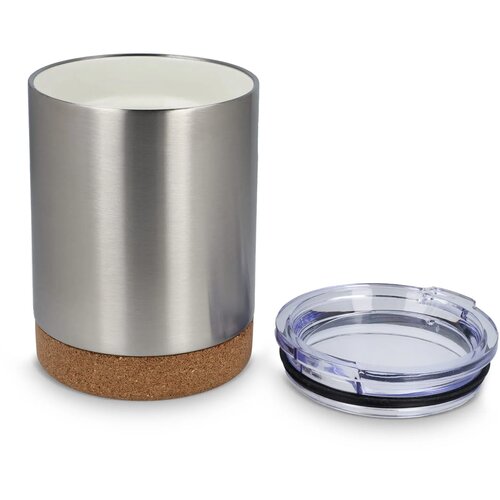 T-ceramic thermomok met deksel Lena 350ml zilver