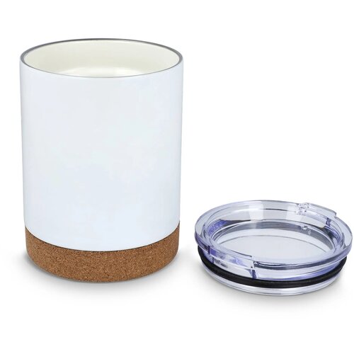 T-ceramic thermomok met deksel Lena 350ml wit