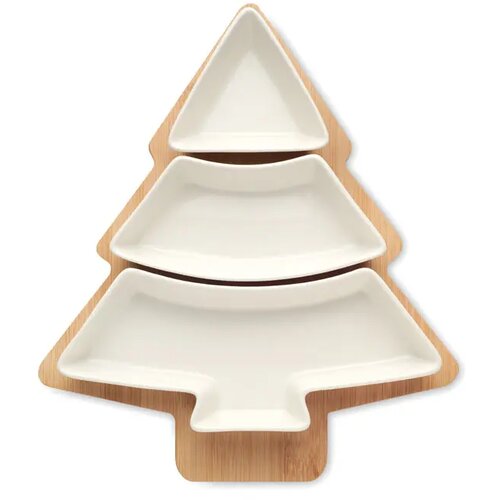 Kerstboom dienblad Viram wit