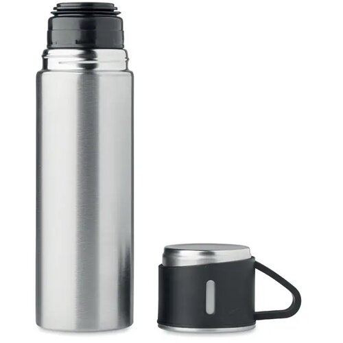 Dubbelwandige fles 420 ml Tonia mat zilver 420 ml