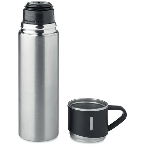 Dubbelwandige fles 420 ml Tonia mat zilver 420 ml