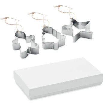 Koekvormpjes Cuqui set mat zilver Koekvormpjes Cuqui set mat zilver