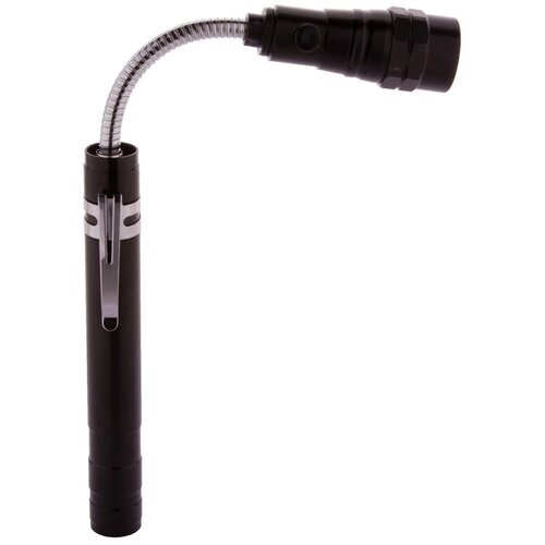 Uitschuifbare Zaklamp Met Flexibele Kop Zwart