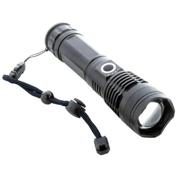 Ultra Oplaadbare Zaklamp Zwart Ultra Oplaadbare Zaklamp Zwart