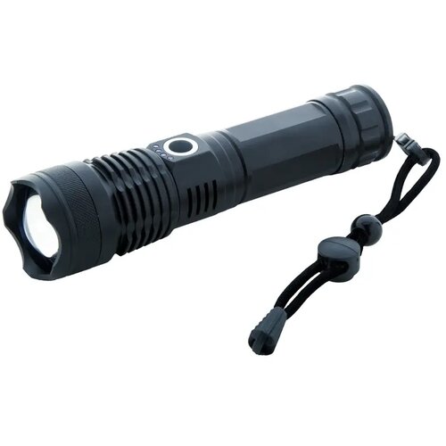 Ultra Oplaadbare Zaklamp Zwart