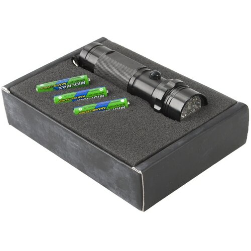 Aluminium Zaklamp Met 14 Led Lampjes Zwart