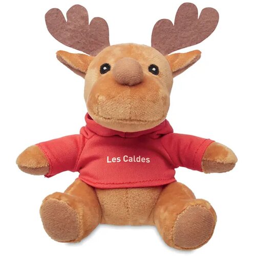 Rendier met hoodie Rudolph rood