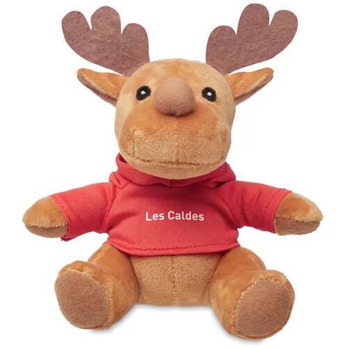 Rendier met hoodie Rudolph rood