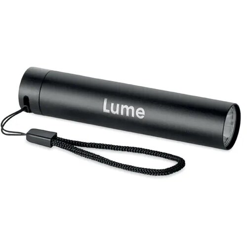 Gerecyclede aluminium zaklamp Lume zwart