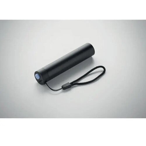 Gerecyclede aluminium zaklamp Lume zwart
