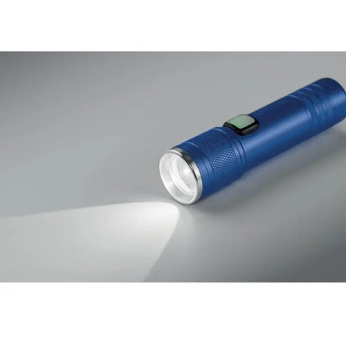 Oplaadbare cob zaklamp Flashra blauw