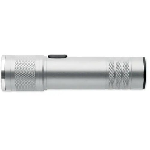 Oplaadbare cob zaklamp Flashra mat zilver
