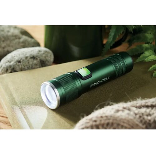 Oplaadbare cob zaklamp Flashra donker marinegroen
