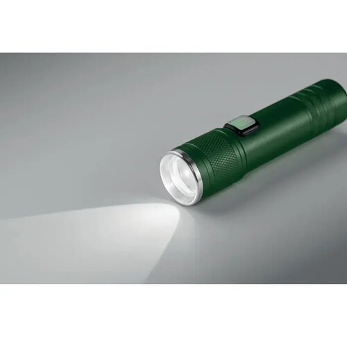 Oplaadbare cob zaklamp Flashra donker marinegroen