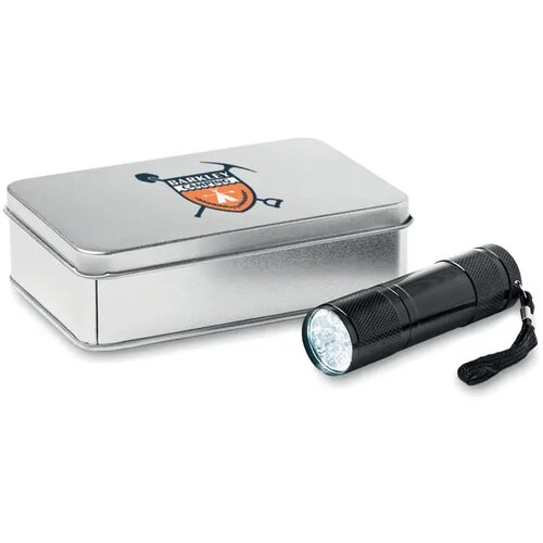 Aluminium led zaklamp Led plus zwart