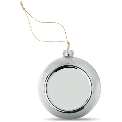 Sublimatie kerstbal (Ø 6 cm) Zilver