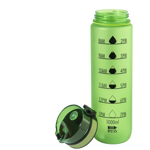 Sipcount Rpet Motivatie Fles Groen 1000 ml