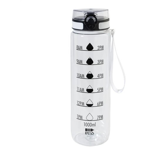 Sipcount Rpet Motivatie Fles Transparant 1000 ml